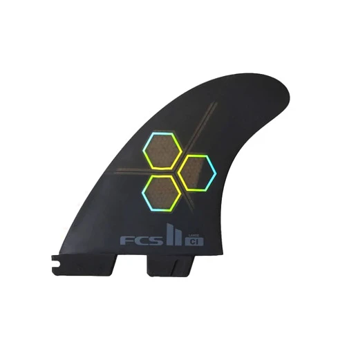 FCS II CI PC Tri-Fin Set Black (Large) – High-Performance Surfboard Fins, Durable Performance Core, Designed for Speed & Control, Ideal for Shortboards & Advanced Surfing
