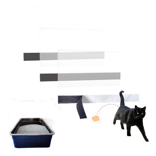 Wcgfoever 3 Pack Cat Litter Box Pee Shields, Keep Mess Litter Box Urine Splash Guard, Cat Pee Wall Protector