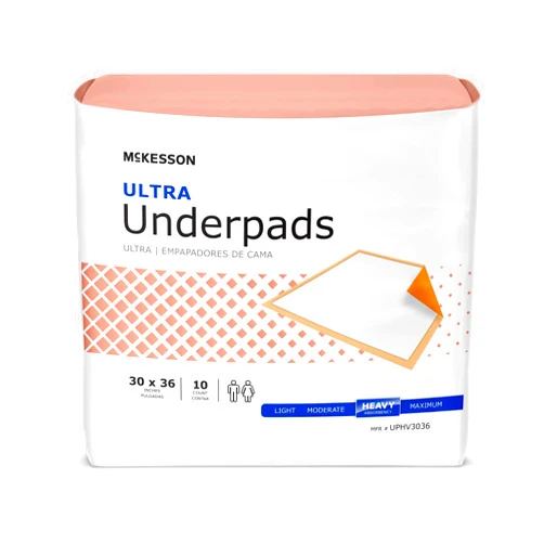 McKesson Underpads Disposable Bed Pads 30