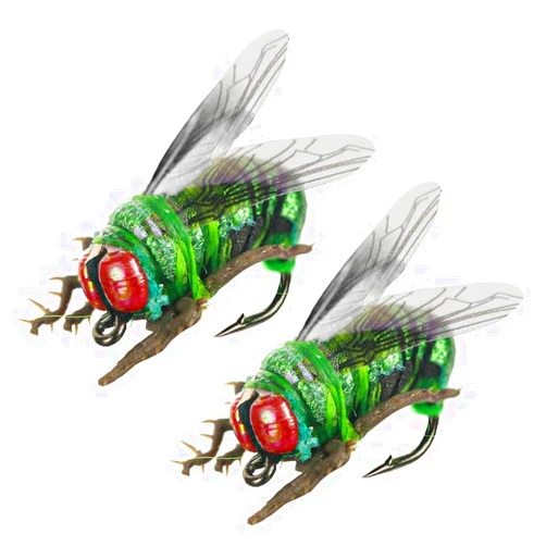 OriGlam 2pcs Realistic Trout Lure Fly Fishing Lures, Fly Fishing Trout Lures