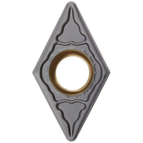 Sandvik Coromant CoroTurn 111 Carbide Turning Insert, DPMT, 55 Degree Diamond, PM Chipbreaker, GC4215 Grade, Multi-Layer Coating, DPMT 3(2.5)2-PM, 3/8