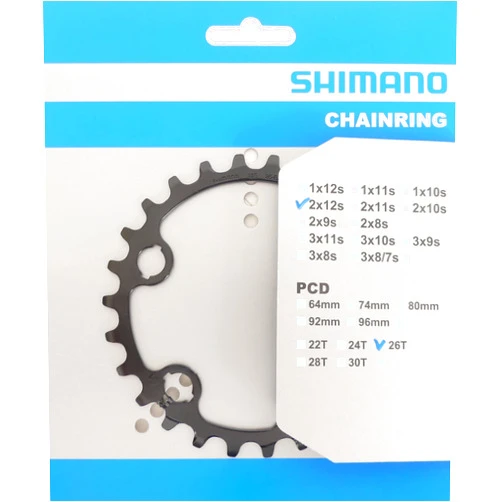 SHIMANO Cycling Y0JB26000 FC-M7100 Chainring 26T - BJ for 36-26T - Spare Parts for Bike