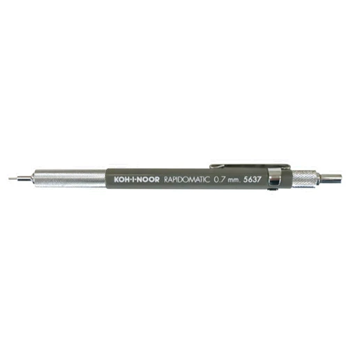 Koh-I-Noor Rapidomatic Mechanical Pencil, .7mm lead, Gray, 1 Each (5637)
