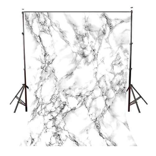 LYLYCTY 5X7ft Marble Texture Backdrop Black and White Tone Marble Texture Photography Backdrop Photo Studio Background Props LYLX375