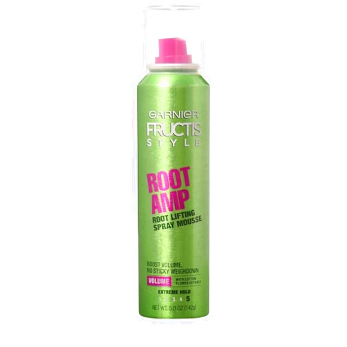 Garnier Fructis Style Root Amp Lifting Spray Mousse, Extreme Hold, 5.0 Oz, 1 Count (Packaging May Vary)