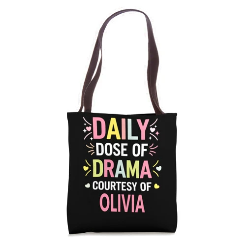 Sarcastic Gift For Women Gift For OLIVIA OLIVIA Personalized Name Funny Cute Custom OLIVIA Name Tote Bag