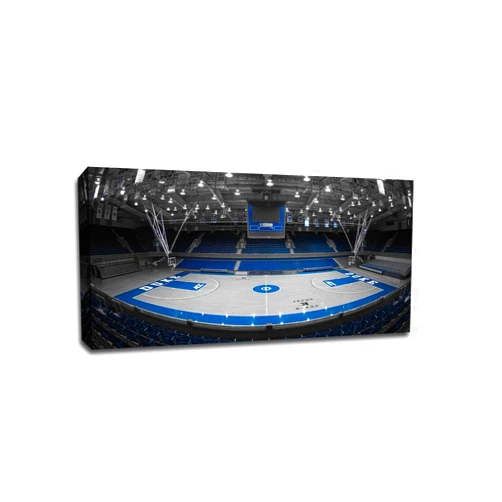 ArtsyCanvas Duke Blue - College Basketball Touch of Color - 20x11 Gallery Wrapped Canvas Wall Art ToC