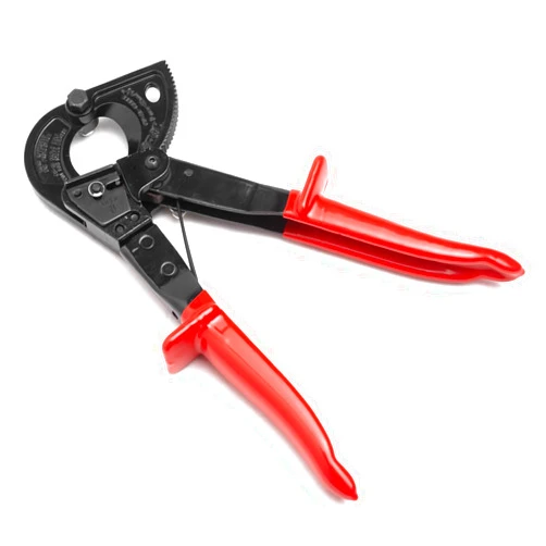 Mefape Ratcheting Cable Cutter Up to 240mm²/Ø28mm Heavy Duty Ratchet Cable Cutter, Cutting Aluminum Copper Cable Soft Wire, Electrical Wire Cutter with Quick Release Lever