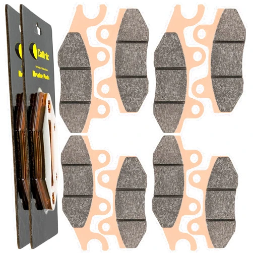 Caltric Brake Pads Compatible with Yamaha Rhino 700 Yxr700 Front Rear Brakes 2008-2011 [Automotive]