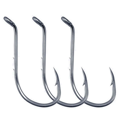 Dr.Fish 100 Pack Octopus Hooks Baitholder Fishing Hooks Circle Live Bait Hooks Double Barbed Shank Freshwater Fishing Hook for Bass Trout Crappie Panfish