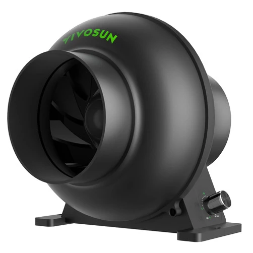 VIVOSUN M4 4-Inch Inline Duct Fan, 195 CFM Ventilation Fan with EC Motor, Adjustable Speed, Energy-efficient Vent Blower for HVAC, Grow Tent, Hydroponics