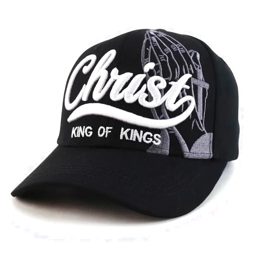 Black Duck Brand 3D Christ King of Kings Embroidered Jesus Christian Ball Cap