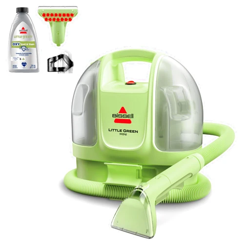 BISSELL Little Green Mini Portable Carpet and Upholstery Deep Cleaner, Car/Auto Detailer, with HydroRinse Self-Cleaning Tool and 4