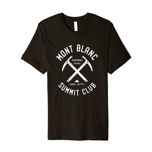 Summit Club Apparel Mont Blanc Summit Club | I climbed Mont Blanc Chamonix Premium T-Shirt