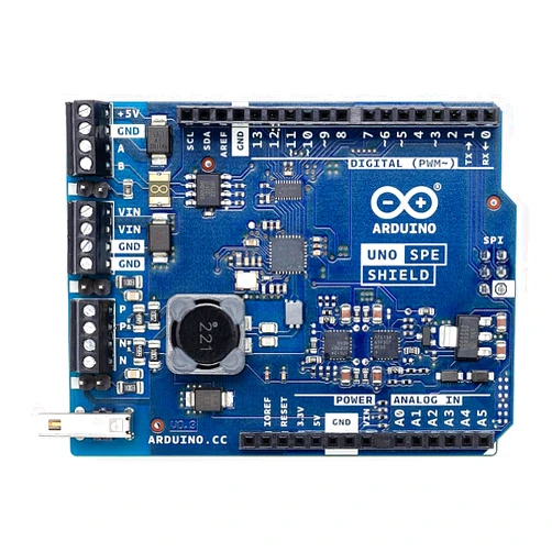 Arduino UNO SPE Shield [ASX00073] - Add Single Pair Ethernet (10BASE-T1S) with PoDL + RS485 to UNO R4, Industrial IoT, Legacy Integration, Smart Factory & Building Automation