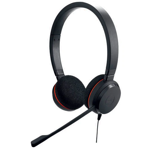 Jabra Evolve 20 UC Wired Headset, Stereo Professional Telephone Headphones for Greater Productivity, Superior Sound for Calls and Music, USB Connection, All Day Comfort Design