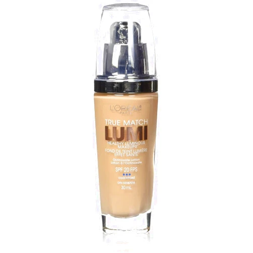 L'Oreal Paris True Match Lumi Healthy Luminous Makeup, C4 Shell Beige, 1 fl; oz.