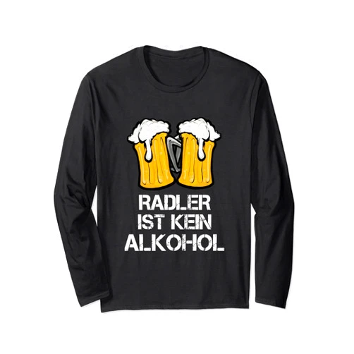 JGA Bier Biermarke Beer Fusion Bauch Spruch Lustig Radler ist kein Alkohol Schön Beer T-Shirt Schnaps Saufen Long Sleeve T-Shirt
