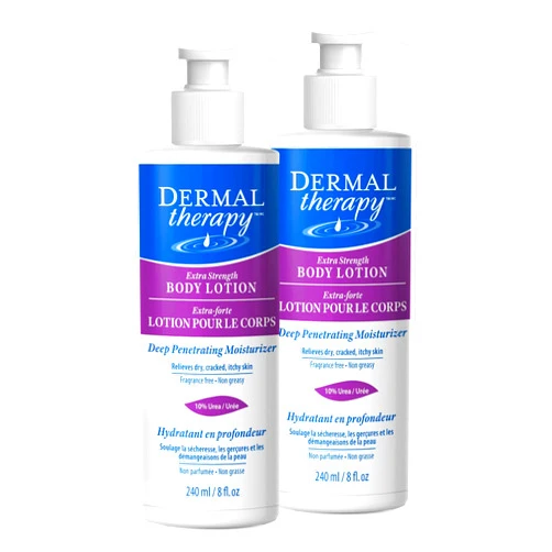 Dermal Therapy Extra Strength Body Lotion - Hydrating Treatment Restores Moisture to Heal Dry, Cracked, Itchy Skin | 5% Alpha Hydroxy Acids and 10% Urea | 8 fl. oz (TwoPack)