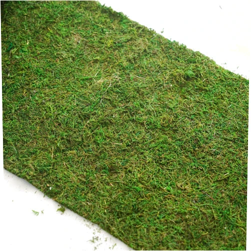 BalsaCircle 14x48-Inch Green Natural Moss Table Top Runner Mat Wedding Reception Party Event Catering Linens Decorations