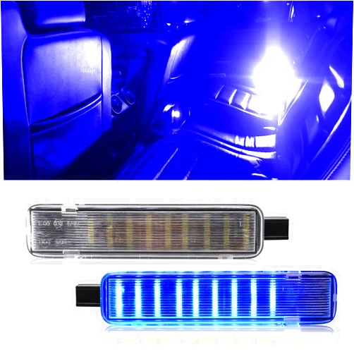 Aexploer LED Interior Door Courtesy Lights for H2 | for C/K | for Silverado 2003-2007/ Sierra 1500 2500 3500 | for Pickup Suburban | for Tahoe | for Avalanche | for Yukon XL | for Escalade(Blue)