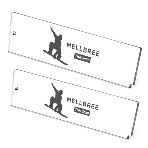 Mellbree Ski Wax Scraper, Snowboard Wax Acrylic Scraper Ski Snowboard Wax Scrape
