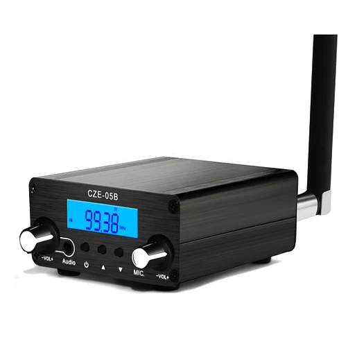 AZWang FM Transmitter for Church,Long Range Stereo Mini Radio Station for Drive-in Movie, Church Parking Lot, Lights Fireworks Show