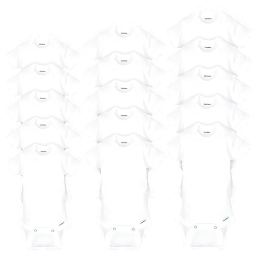Gerber Baby Girls' 15 Piece Onesies Bodysuit Multi Size Pack