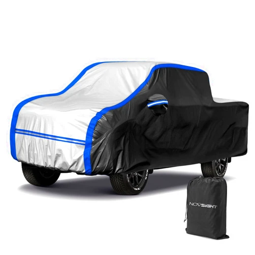 NOVSIGHT Car Cover Waterproof All Weather, Truck Cover Hail Protector Car Cover, 6 Layer Full Truck Cover Heavy Duty Rain Uv Protection for Pickup Truck, Fit up to 232