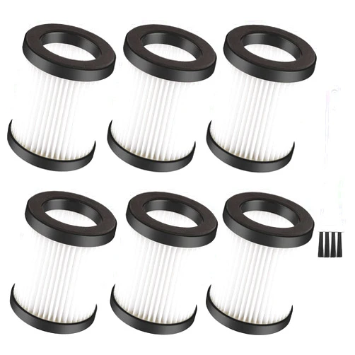 VCLENA 6 Pack XL-618A Fliters Replacement Filter For Moosoo XL-618A M8-PRO Cordless Vacuum Washable …
