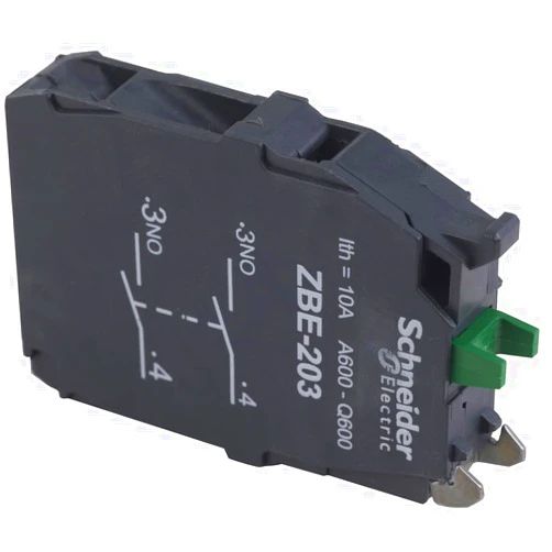 Schneider Electric Contact Block, 2No Slow Break, 22Mm