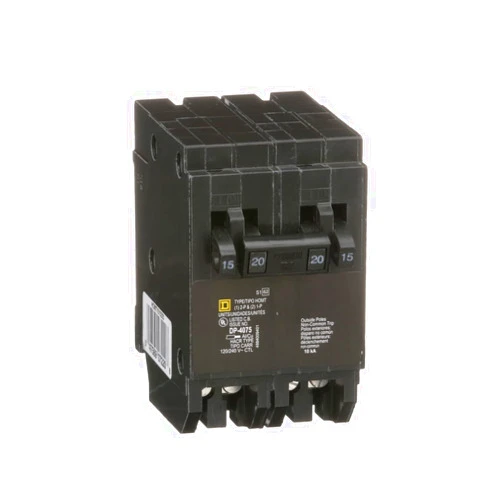 Schneider Electric Square D by Schneider Electric Square D - HOMT1515220CP Homeline 2-15-Amp Single-Pole 1-20-Amp Two-Pole Quad Circuit Breaker