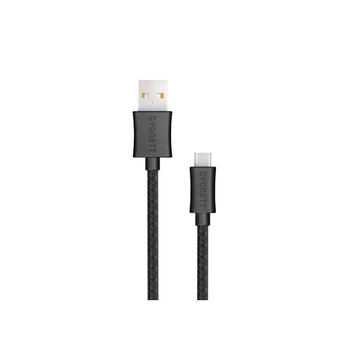 Cygnett Source Micro-USB to USB Braided Cable (4M/13') - Black