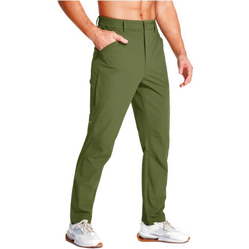 MAGCOMSEN Men's Hiking Pants Water Resistant Quick Dry Golf Pants Ripstop Lightweight Casual Work Pants 4 Pockets