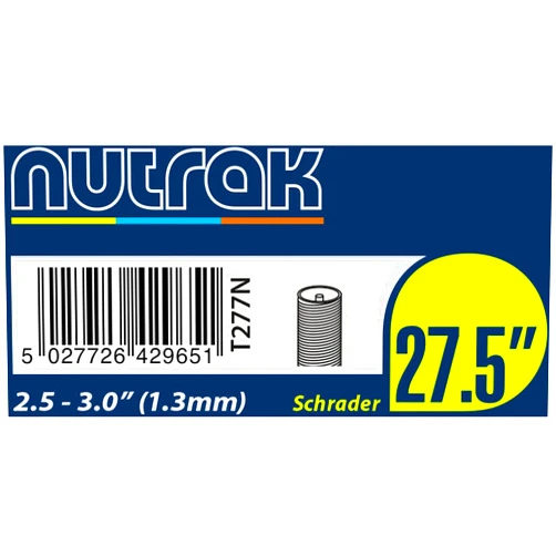 Nutrak Butyl Tube 650B / 27.5 x 2.5-3.0 (65/76-584) Schrader valve 1.3mm