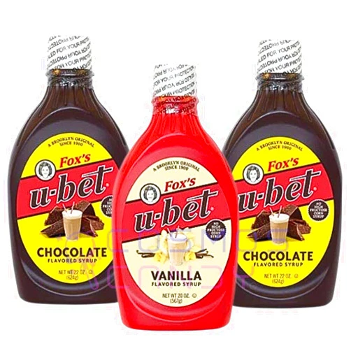Cosmos Candy By Cosmos Candy Fox's U-bet Original Syrups (Chocolate & Vanilla, 3 Pack)