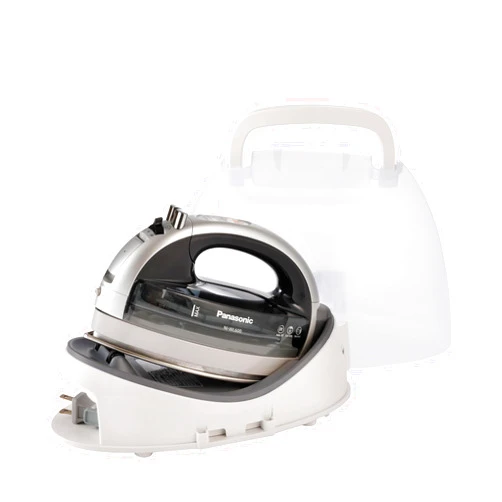 Panasonic NI-WL600 Cordless, Portable 1500W Contoured Multi-Directional Steam/Dry Iron, Stainless Steel Soleplate, Power Base and Carrying/Storage Case, Silver