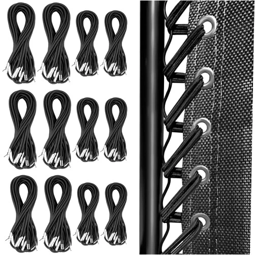 KXWXKXK 12PCS Zero Gravity Chair Replacement Cord Laces Antigravity Chair Replacement Cords Bungee Elastic Lawn Chair Cord Patio Recliner Chair Repair Cord Kit Nylon Stretch Cord for Outdoor, Lounge Chair