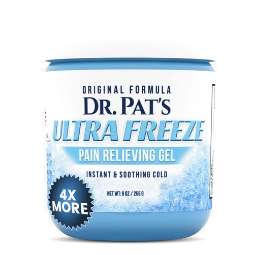 Ultra Freeze Dr Pat's Ultra Freeze Pain Relief Cream - Muscle RubGel for Arthritis, Neuropathy, Foot and Joint - Cooling Sports Massage for Back, Shoulder and Knee - Topical Analgesic Menthol for Neck and Body