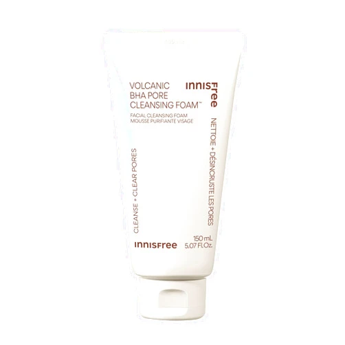 innisfree Volcanic BHA Pore Cleansing Foam with Salicylic Acid, Sulfate Free, Exfoliating Korean Cleansing Foam