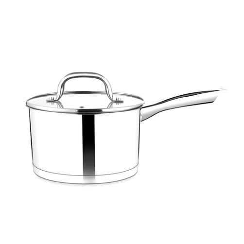 TeamFar Saucepan, 3 qt Stainless Steel Sauce Milk Pan & Lid with Tri-ply Bottom, Home/Kitchen Induction Pot for Cooking/Boiling/Warming/Stewing, Healthy & Heavy Duty, Dishwasher Safe