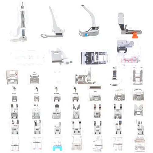Kungfuking Sewing Machine Presser Feet Set 42 Pcs for Brother, Babylock, Singer, Janome, Elna, Toyota, New Home, Simplicity, Necchi, Kenmore, and Most of Low Shank Sewing Machines