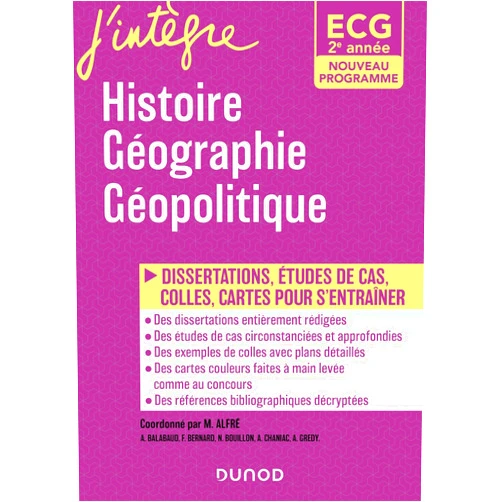 French Edition by Olivier Sarfati (Author), Matthieu Alfré (Author), Arnaud Chaniac (Author), Frédéric Bernard (Author), Nicolas Bouillon (Author), Adrien Gredy (Author), Apolline Balabaud (Author) & 3 more ECG 2 - Histoire Géographie Géopolitique du monde contemporain - Programmes 2021: Dissertations, étude de cas, colles, cartes pour s'entraîner