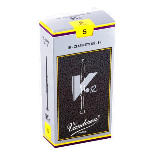 Vandoren CR195 Bb Clarinet V.12 Reeds Strength 5; Box of 10