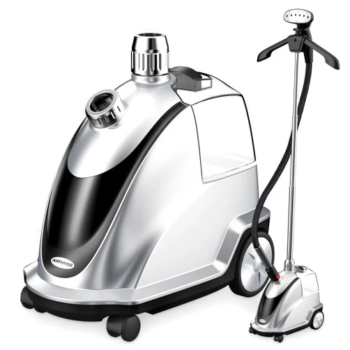 Anthter Steamer for Clothes, 1500W Powerful Standing Garment Steamer with Roll Wheels, 2.4L Water Tank for 90 Mins Continuous Steaming, 35s Fast Heat-up, Perfect for Commercial and Household Use