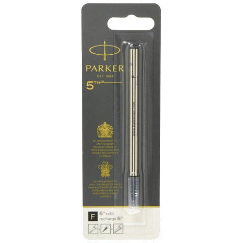 Parker 5th Technology Pen Ink Refill, Fine, Black Black fine nib Blister Pack