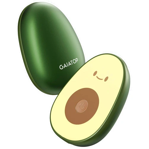 Gaiatop Hand Warmers Rechargeable 2 Pack, 4000 mAh Battery Avocados-Shaped Electric Hand Warmer with 2 PCS USB Cable, Reusable Portable Pocket Hand Heater Hot Hands Gifts for Women Men Camping Hunting