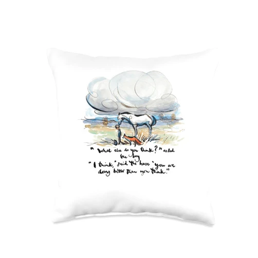 Boy, Mole, Fox, Horse Official Boy, Mole, Fox, Horse What else do you think Quote Throw Pillow