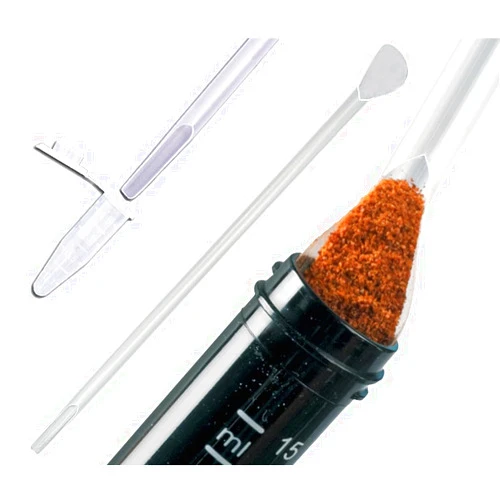 LevGo® 17221 Standard smartSpatula® Disposable Multipurpose Laboratory Spatula, PP, 210 x 7 mm (300 spatulas per Pack). Look for The V at The Neck.