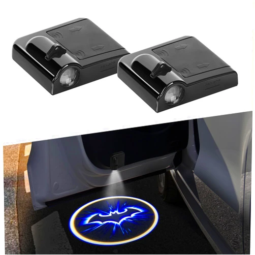 Zufoty 2PCS Car Door Projector Lights, Car Door LED Logo Projector, Wireless Courtesy LED Light, Car Door Step Welcome Lights, LED Car Welcome Light Ghost Shadow Light Universal for Cars Trucks SUVs